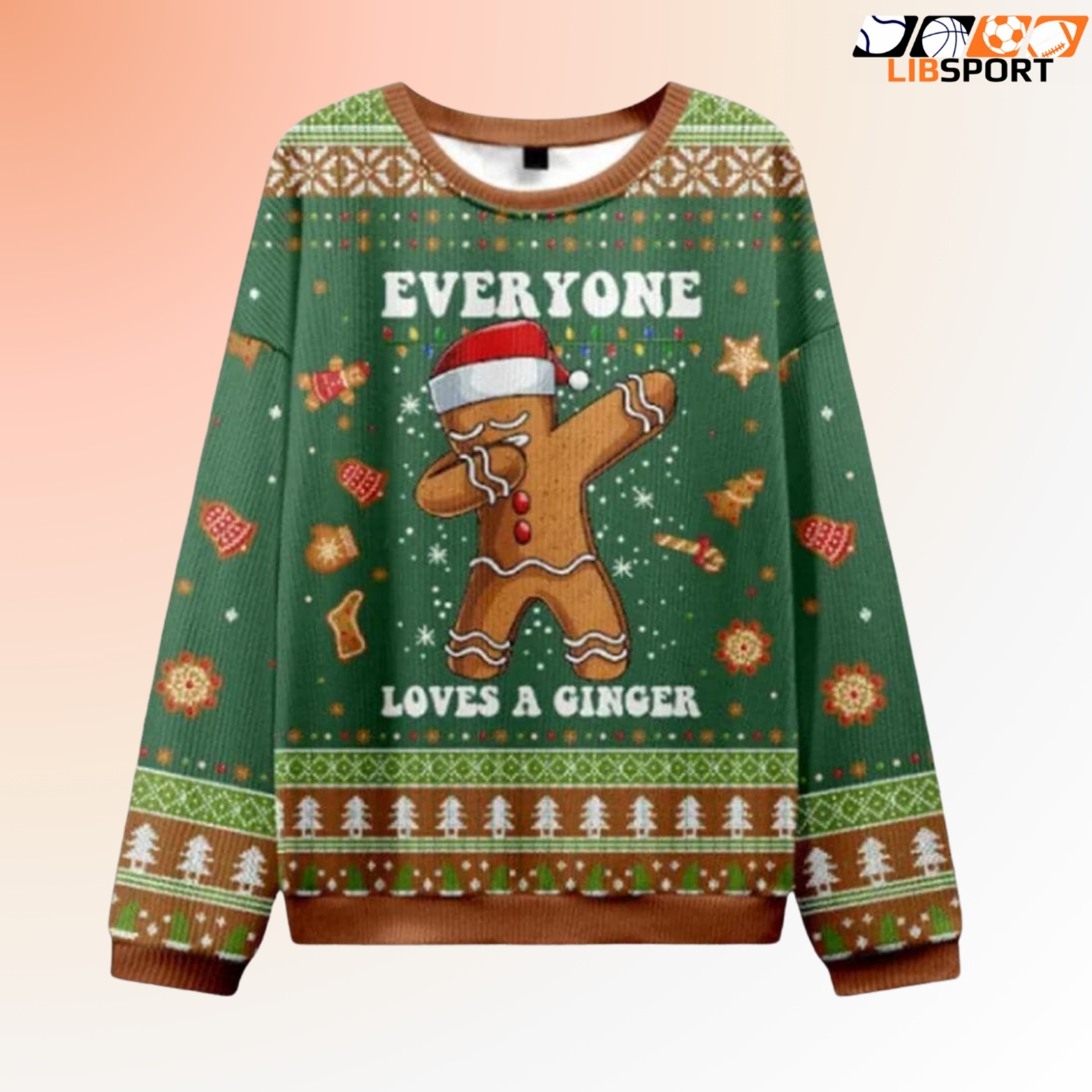 Unisex Ugly Christmas Sweater, 3d Gingerbread Knit Pullover, Funny Holiday Gift For Him Her